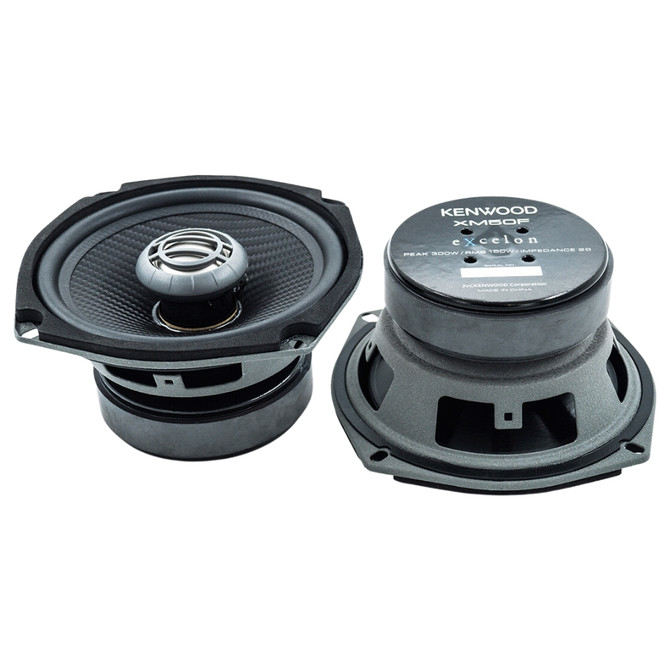 Kenwood Excelon XM50F 5.25” Front Coaxial Speakers for 1998-2013 Harley Davidson