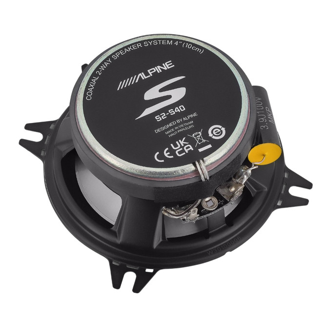 Alpine S2-S40 S-Series 4" 2-Way Coaxial Speakers