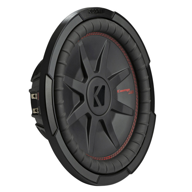Kicker 48CWRT124 12" CompRT 1000W Peak Dual 4 Ohm Mount Subwoofer