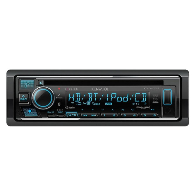 Kenwood Excelon KDC-X705 Single-DIN CD with Bluetooth and Amazon Alexa