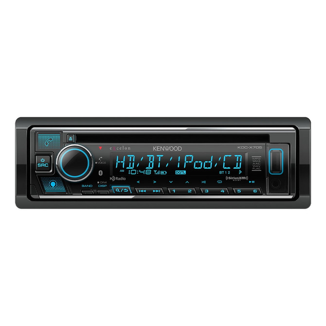 Kenwood Excelon KDC-X705 Single-DIN CD with Bluetooth and Amazon Alexa