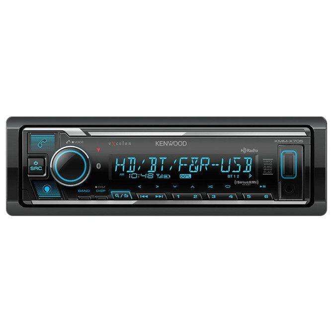 Kenwood KMM-X705 Single DIN Digital Media w/ Bluetooth and Amazon Alexa