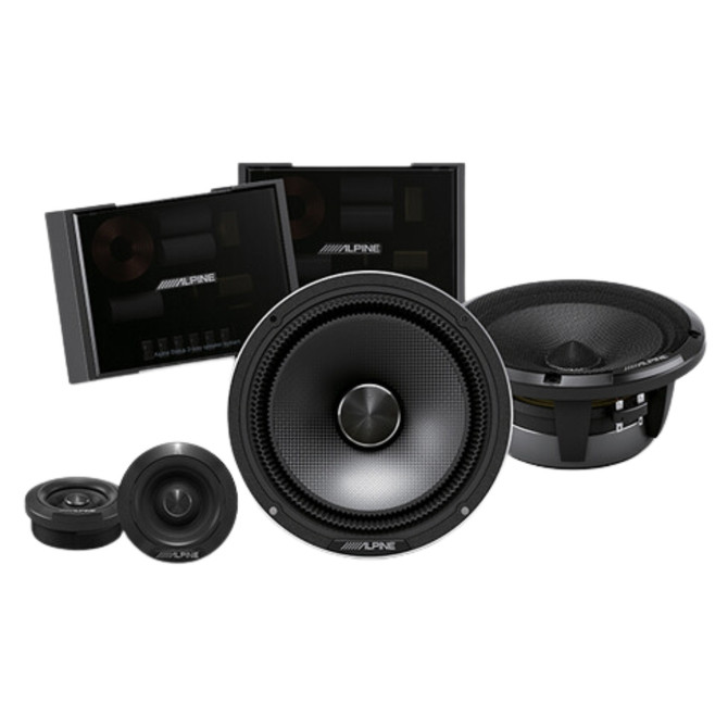 Alpine Status HDZ-653 Hi-Res 6.5” 3-Way Component Speaker Set