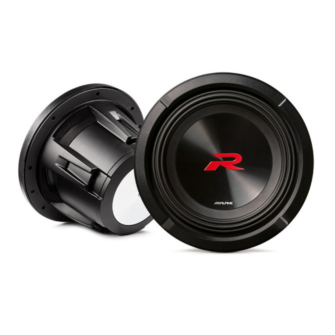 Alpine R-Series R2-W8D4 8 Inch Dual 4-Ohm Voice Coils Subwoofer with 350W RMS