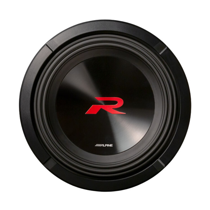 Alpine R-Series R2-W8D4 8 Inch Dual 4-Ohm Voice Coils Subwoofer with 350W RMS