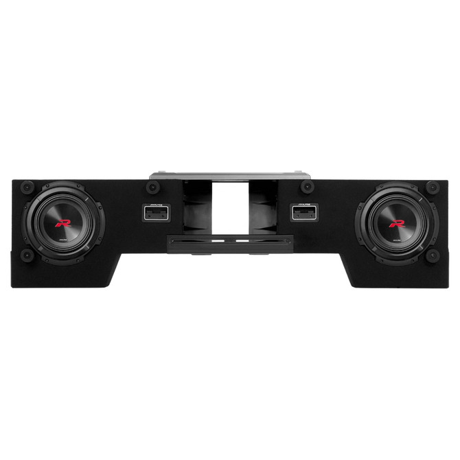 Alpine R-Series Dual R2-DB8V-TRK 8" Pre-Loaded Truck Sub Enclosures w/ 750W RMS