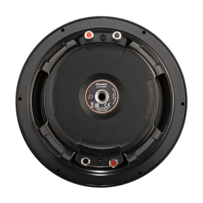 Pioneer D-Series TS-D10D4 10" 1500 Watts Subwoofer with Dual 4-Ohm Voice Coils