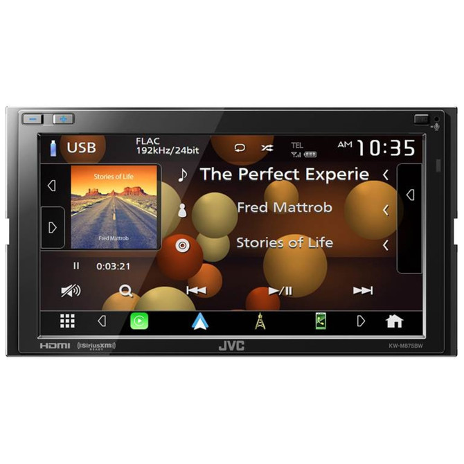 JVC KW-M875BW 6.8" Digital Multimedia with Apple CarPlay & Android Auto