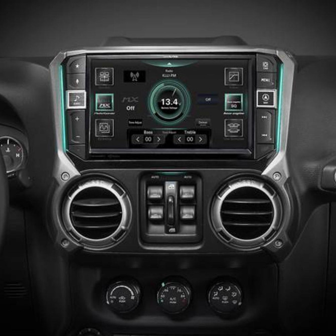 Alpine I509-WRA-JK 9" Custom-Fit Multimedia Receiver For 11-18 Jeep Wrangler JK