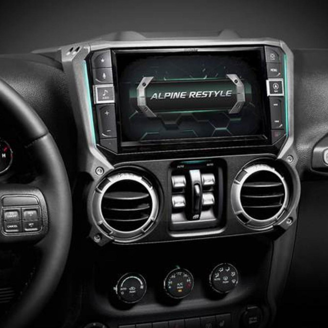 Alpine I509-WRA-JK 9" Custom-Fit Multimedia Receiver For 11-18 Jeep Wrangler JK