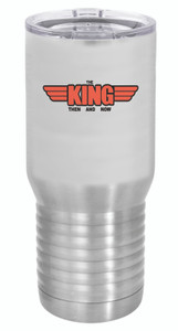 SILVER TUMBLER "THE KING THEN AND NOW"