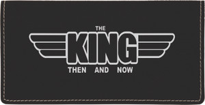 The King Then And Now Logo Check Book Cover The King Then And Now Logo Check Book Cover