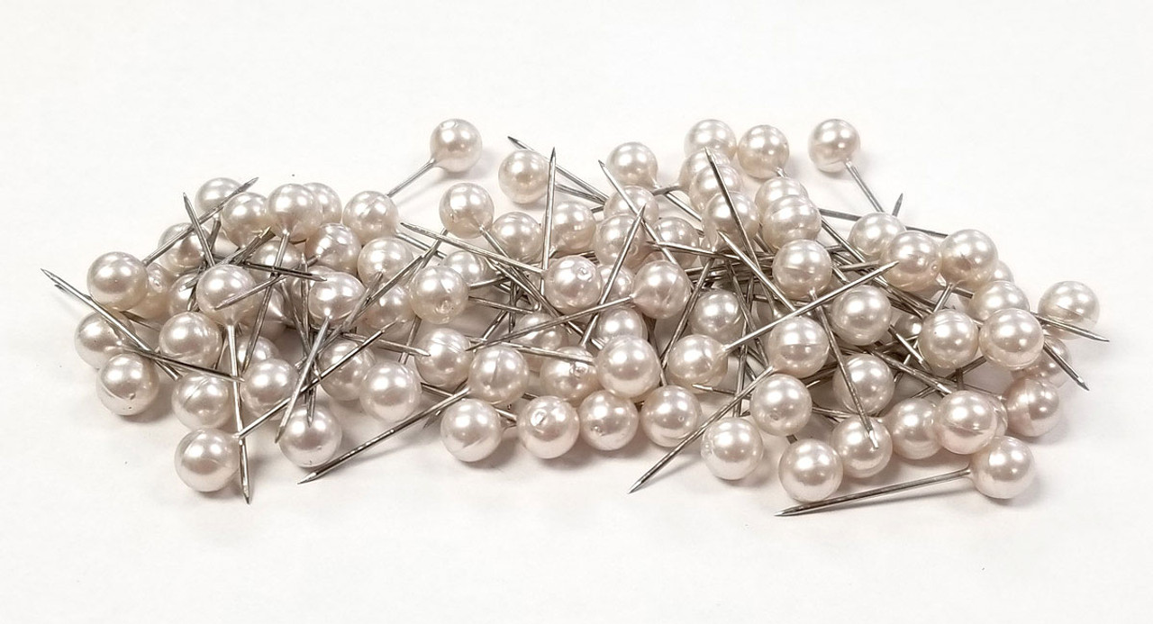 TCG Floral Premium Corsage Pin 3/4-in. Champagne Pearl Round 100pcs