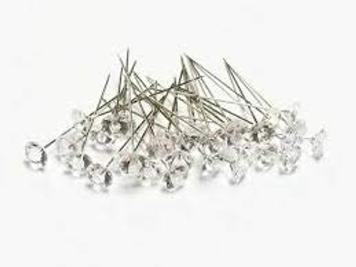 Floral Corsage or Boutonniere Pin Clear 3/4 inch Pixie 100pcs