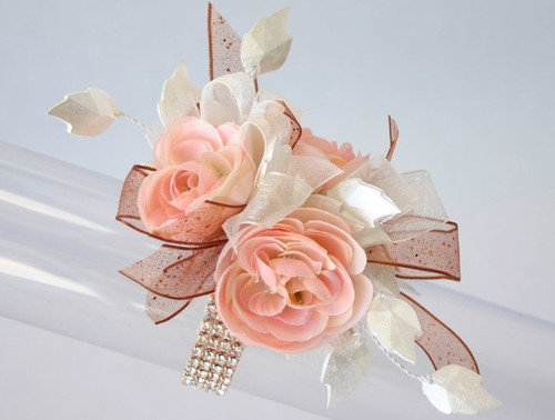 rose corsage bracelet