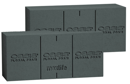 Oasis Floral Maxlife Standard Foam Bricks, Green (Pack of 4)