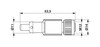 Resistencia de cierre SAC-5P-M12FS CAN TR