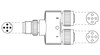 Distribuidor en Y SAC-3P-M12Y/2XM12FS B PE