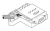 Conector de bus D-SUB SUBCON 9/M-SH