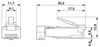 Conector enchufable RJ45 CUC-STD-C1PGY-S/R4E8:1