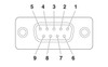 Conector enchufable D-SUB VS-09-BU-DSUB-EG