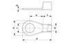 Terminal de cable circular C-RC 150/M10 DIN