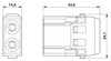 Módulo de insertos de contactos HC-M-02-CT-M
