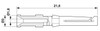 Contacto crimpado CK1,6-ED-1,50BU AG