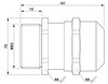 Prensaestopas G-ESIS-M63-L68L-NEPDS-S