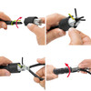 Empalmador de Cable Q 0,75/4IDC/18-18KU-KU BK