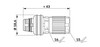 Conector para datos SACC-P12MSX-8CT-CL SH