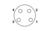 Conector SACC-M 8FS-4CON-M-SW