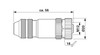 Conector para datos SACC-M12FSB-5CON-PG9 SH AU