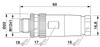 Conector SACC-M12MS-8CON-PG9-M