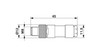 Conector SACC-M 8MS-4CON-M