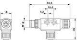 Distribuidor T SAC-5PT-F/F-M VP