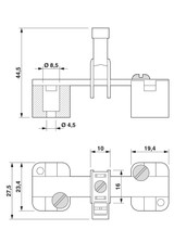Borne de conexión AKG 16 BK