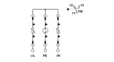 Descargador de sobretensiones modelo 2 VAL-SEC-T2-2+F-120DC-FM