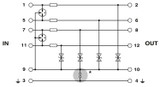 Protección enchufable contra sobretensiones PT 4X1-48AC-ST