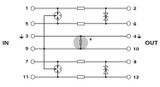 Protección enchufable contra sobretensiones PT 2X2-24DC-ST