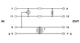 Protección enchufable contra sobretensiones PT 1X2-12DC-ST