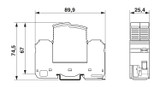Descargador de sobretensiones modelo 2 VAL-SEC-T2-1S-350