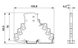 Dispositivo de protec. contra sobretensiones TTC-6-1X2-M-24DC-PT-I