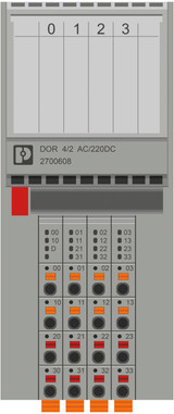 Módulo de relés AXL F DOR4/2 AC/220DC 1F