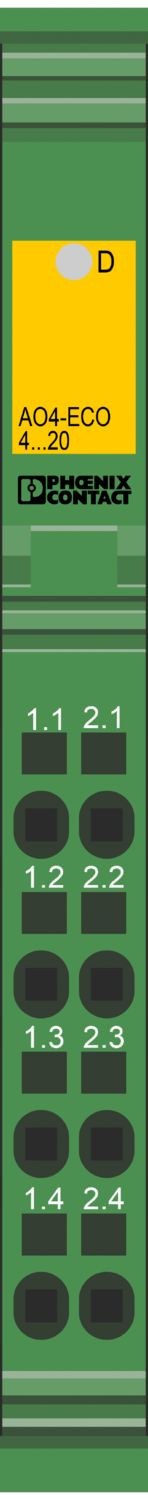 Módulo analógico IB IL AO 4/I/4-20-ECO