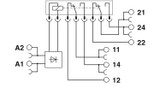 Módulo de relés PLC-RSC-230UC/21-21