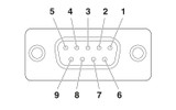 Conector enchufable D-SUB VS-09-BU-DSUB-EG