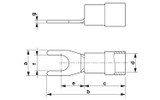 Terminal de horquilla C-FCI 1,5/M5