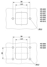 Carcasa HC-STA-D07-BWSCF-PL-BK