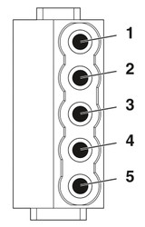 Módulo de insertos de contactos HC-M-05L-TPT-M